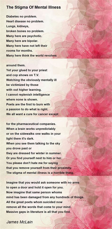 Poems About Mental Health Stigma