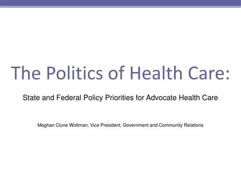 Politics Of Health Care Articles