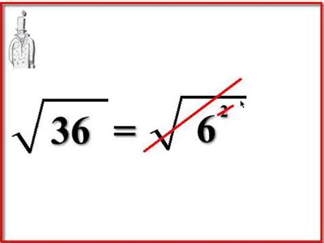 Positive Square Root Of 36