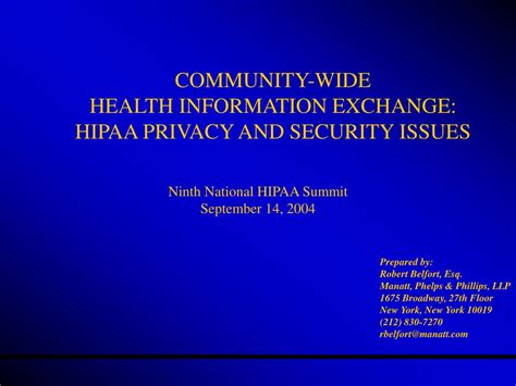 Ppt Community Wide Health Information Exchange Hipaa Privacy And