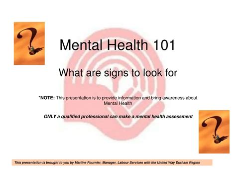 Ppt Mental Health 101 Powerpoint Presentation Free Download Id 301008