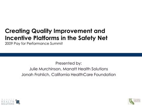 Ppt Presented By Julie Murchinson Manatt Health Solutions