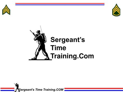 Ppt Sergeant S Time Training Com Powerpoint Presentation Free Download Id 3376435