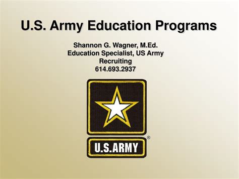 Ppt U S Army Education Programs Powerpoint Presentation Id 4542590