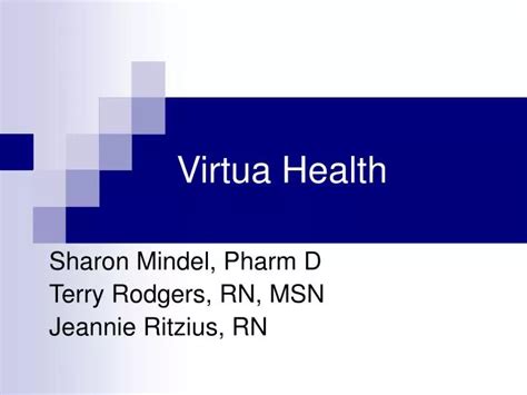 Ppt Virtua Health Powerpoint Presentation Free Download Id 406561