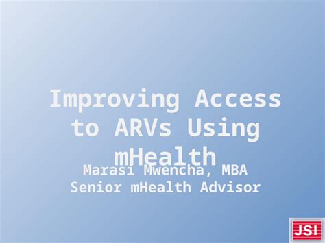 Pptx Improving Access To Arvs Using Mhealth Dokumen Tips