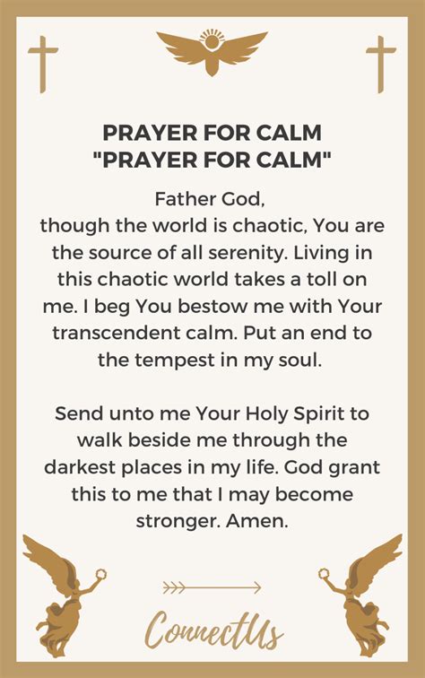 Prayer For Calm And Resignation