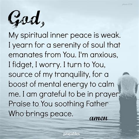 Prayer For Calm And Strength