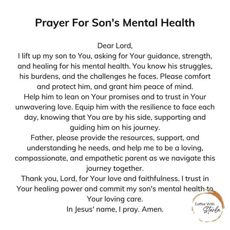 Prayer For Mental Health Pdf