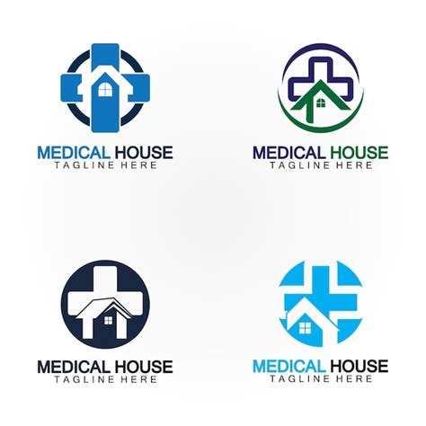 Premium Vector Medical House Healthcare Logo Vector Design Template