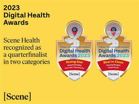 Press Release Scene Health Named Quarterfinalist For 2023 Digital Health Awards In Next Gen