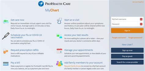 Prohealth Mychart Support