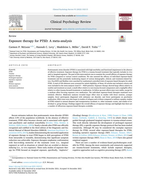 Ptsd Meta Analysis
