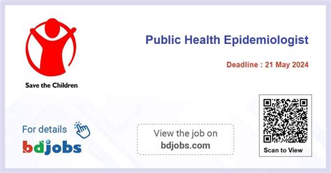 Public Health Epidemiologist Save The Children Bdjobs Com