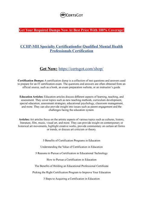 Get Qualified Mental Health Certification