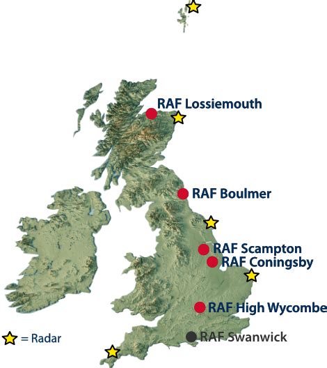 Raf Bases Uk Map