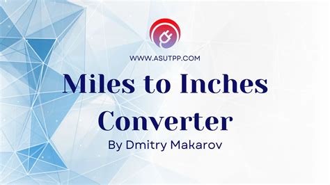 Real Inches To Miles Conversion