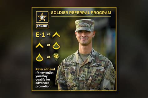 Recruiting Pilot Soldier Referral Program Offers Promotion Incentives