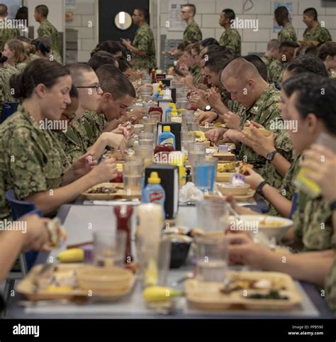 Recruits Eat Lunch In The Uss Kearsarge Recruit Galley At Recruit Training Command Rtc More Than 30 000 Recruits Graduate Annually From The Navy S Only Boot Camp Picryl Public Domain Media