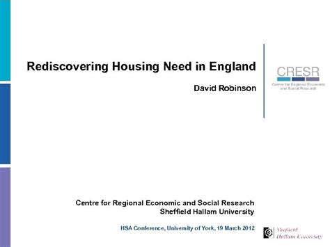 Rediscover Housing