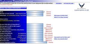 Related Searches Calculate Deployment Pay