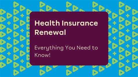 Renew Health Insurance Online