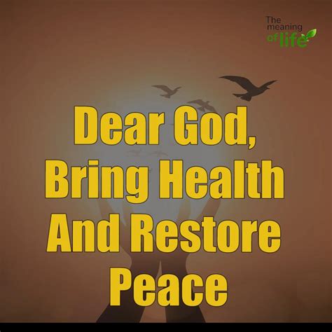 Restore Health Meaning