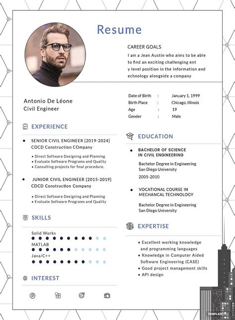 Resume Civil Engineer Template