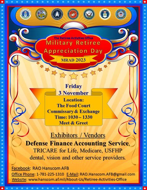 Retiree Activities Office To Host Annual Military Retiree Appreciation Day Nov 3 Hanscom Air Force Base Article Display