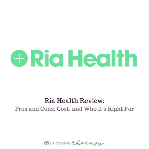 Ria Health Reviews