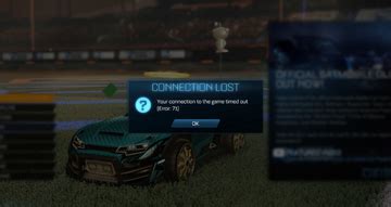 Rocket League 71 Timed Out