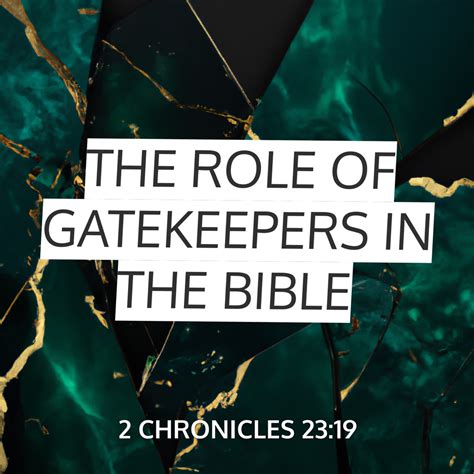 Role Of Gatekeeper