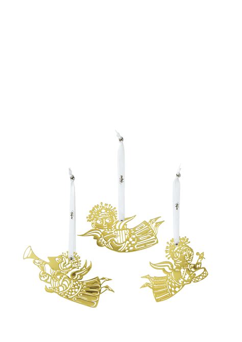 Rosendahl Wiinblad Christmas Music Angel Silhouettes H6 5 Gold Plated 3 Pcs Set Of 3 Christmas Decorations Gold Plated Unisex Adult Amazon Co Uk Home Kitchen