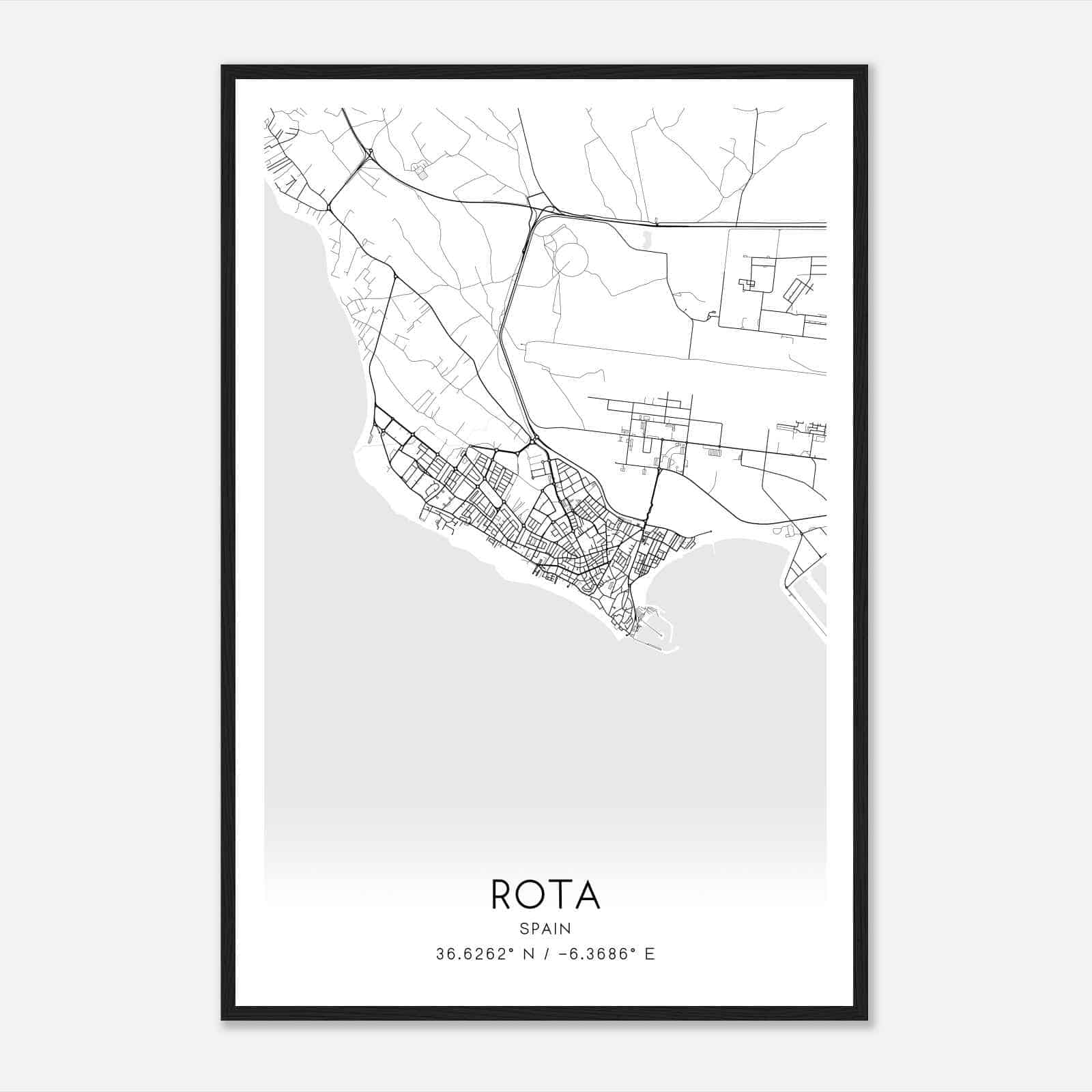 Rota Spain Map