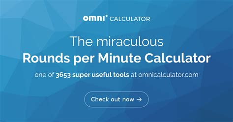 Rounds Per Minute Calculator How To Calculate It