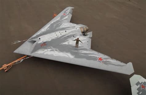 Russia S Okhotnik Stealth Drone Pics Hint At Future Of Jet Fighters