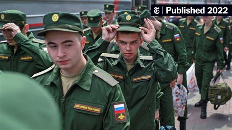 Russian Conscripts In Combat The New York Times