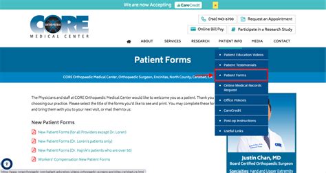 Rutherford Orthopedics Patient Portal