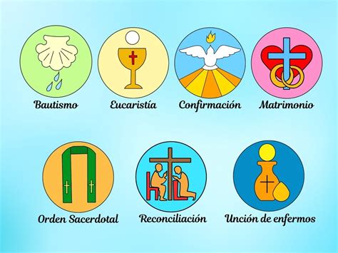 Sacramentos Signos Y Simbolos Buscar Con Google Los Sacramentos The