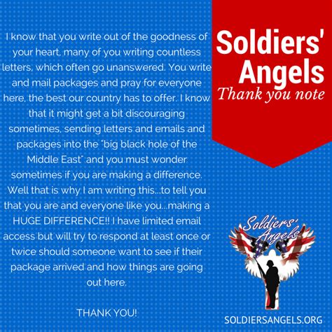 Sample Letter To Deployed Soldiers