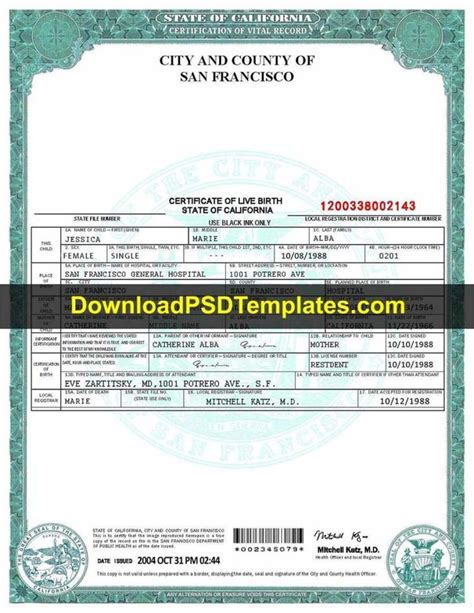 San Francisco Birth Certificate Online