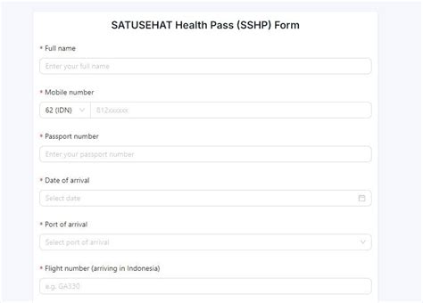 Satusehat Health Pass Sshp