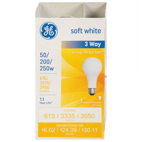 Save On Ge 3 Way Light Bulb Soft White 50 200 250 Watt Order Online