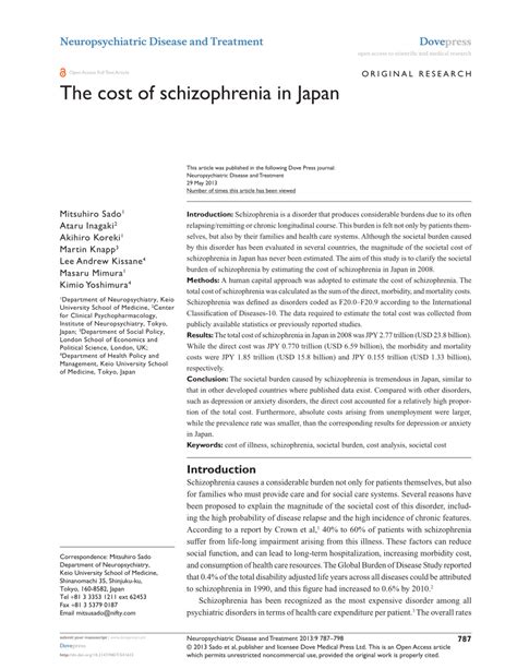 Schizophrenia In Japan