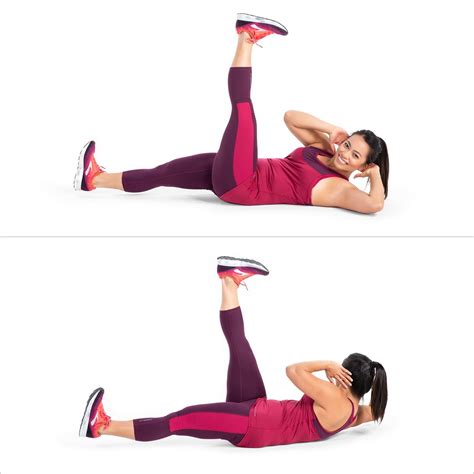 Scissor Crunch Exercise