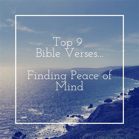 Scripture For Mental Peace