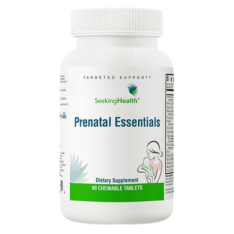 Seeking Health Prenatal Ingredients