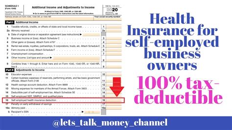 Self Employed Health Insurance Deduction Limit