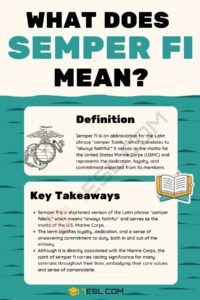 Semper Fi Meaning