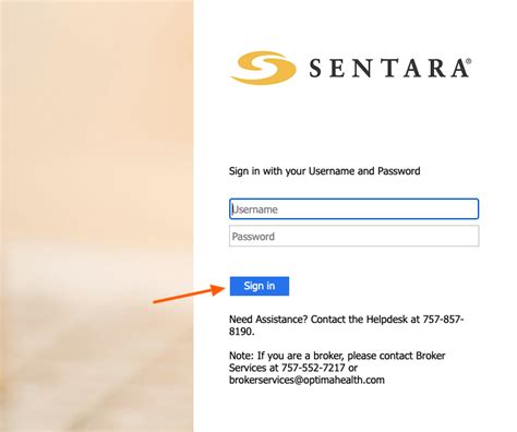 Sentara Log In